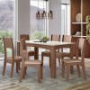 Conjunto Sala de Jantar Alice 1,56 com 6 Cadeiras Amendoa 51C