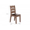 Conjunto com 02 Cadeiras de Jantar Mali Amêndoa 61C