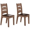 Conjunto com 02 Cadeiras de Jantar Mali Amêndoa 61C
