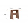 Conjunto Mesa de Jantar Canto Alemão Afrodite Amêndoa 07C