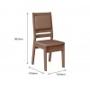 Conjunto Mesa de Jantar Canto Alemão Afrodite Amêndoa 07C