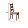 Conjunto Mesa de Jantar Itália 0,90 com 4 Cadeiras Amêndoa 51C