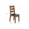 Conjunto Mesa de Jantar Itália 0,90 com 4 Cadeiras Cedro 11C