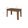 Conjunto Mesa de Jantar Itália 1,35 com 6 Cadeiras Amêndoa 51C