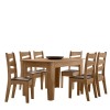 Conjunto Mesa de Jantar Itália 1,35 com 6 Cadeiras Cedro 61C