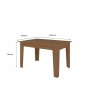 Conjunto Mesa de Jantar Itália 1,35 com 6 Cadeiras Cedro 61C