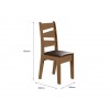 Conjunto Mesa de Jantar Itália 1,35 com 6 Cadeiras Cedro 61C