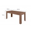 Mesa para Sala de Jantar Geórgia 1,85 X 0,84 Amêndoa