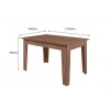 Mesa para Sala de Jantar Itália 1,35 X 0,90 Amêndoa